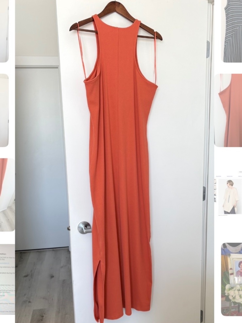 Cotton Orange Maxi dress